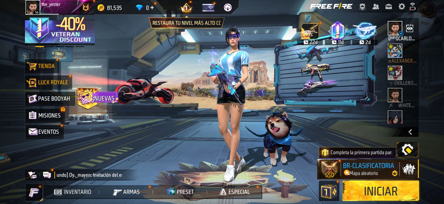 🔥 Cuenta Free Fire