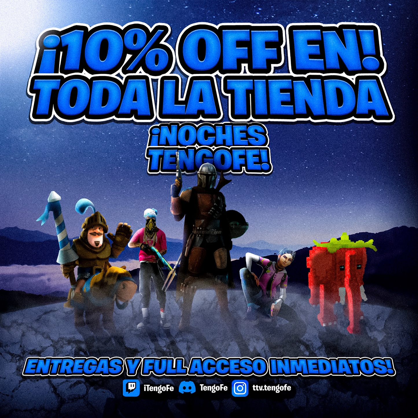 SE VIENE STOCK DE CLASH Y EL DÍA DE HOY TENEMOS EL SUPER DESCUENTO DEL 10% @everyone