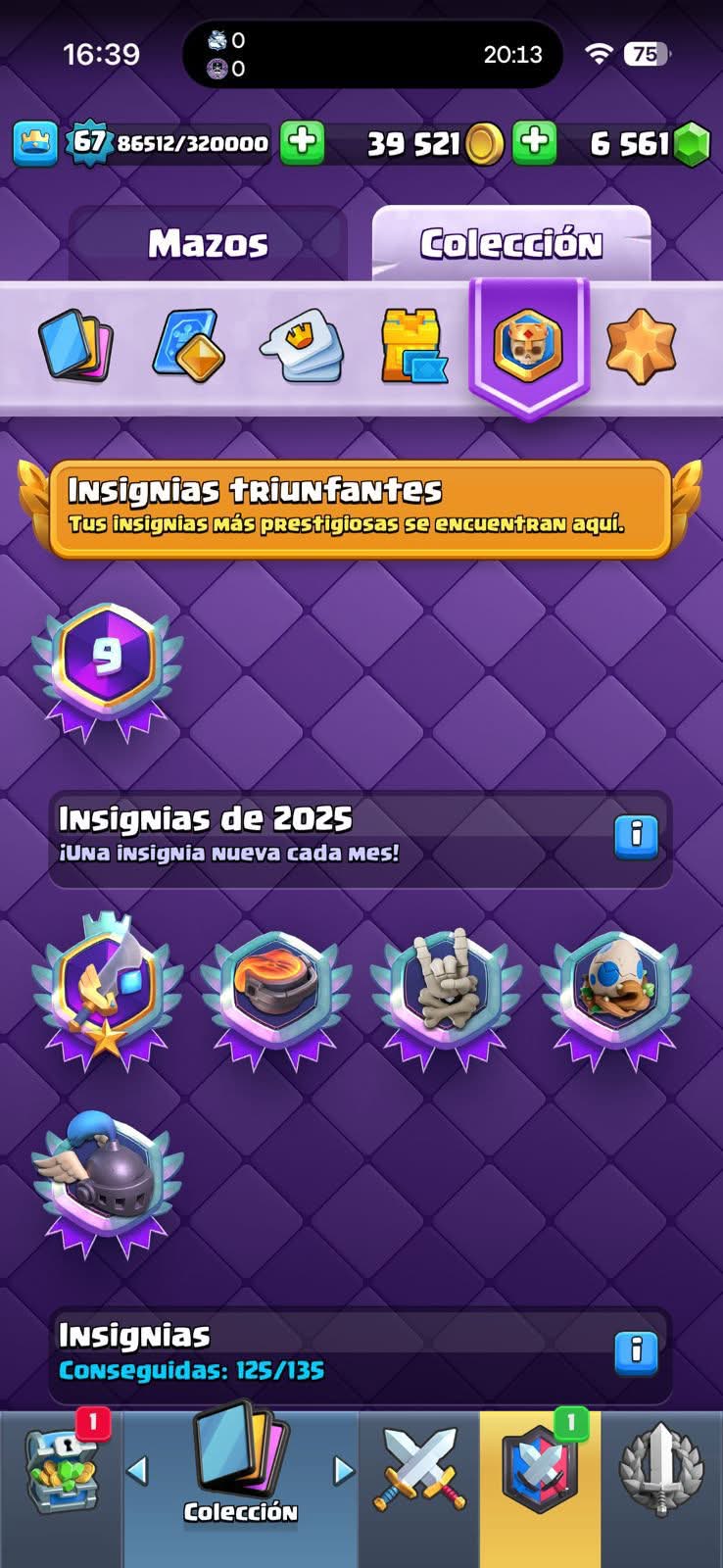 465 CLASH! CUENTA CHETADA! 12,000 COPAS MAX! LIGA 5 COMPETITIVA! 8 CARTAS AL 16 MAX! 7 CARTAS AL 15! 44 CARTAS AL 14! 1 HÉROE! 15 CARTAS EVOLUTIVAS! 120 EMOTES MUY EXCLUSIVOS! 9 TORRES! INSIGNIA OG DE 9 AÑOS Y EXCLUSIVAS! +6K GEMAS! (2399mx)...