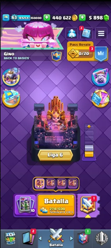 223 CLASH GRIAL! LIGA 6 COMPETITIVA! 12965 COPAS! 42 CARTAS AL 15 ÉLITES! 16 EVOLUTIVAS! 15 CARTAS NIVEL 14! 148 EMOTES Y VARIOS SON EXCLUSIVOS! 15 TORRES! +145 ESTANDARTES! INSIGNIA DE 9 AÑOS! ES OG! (4200mx🔥