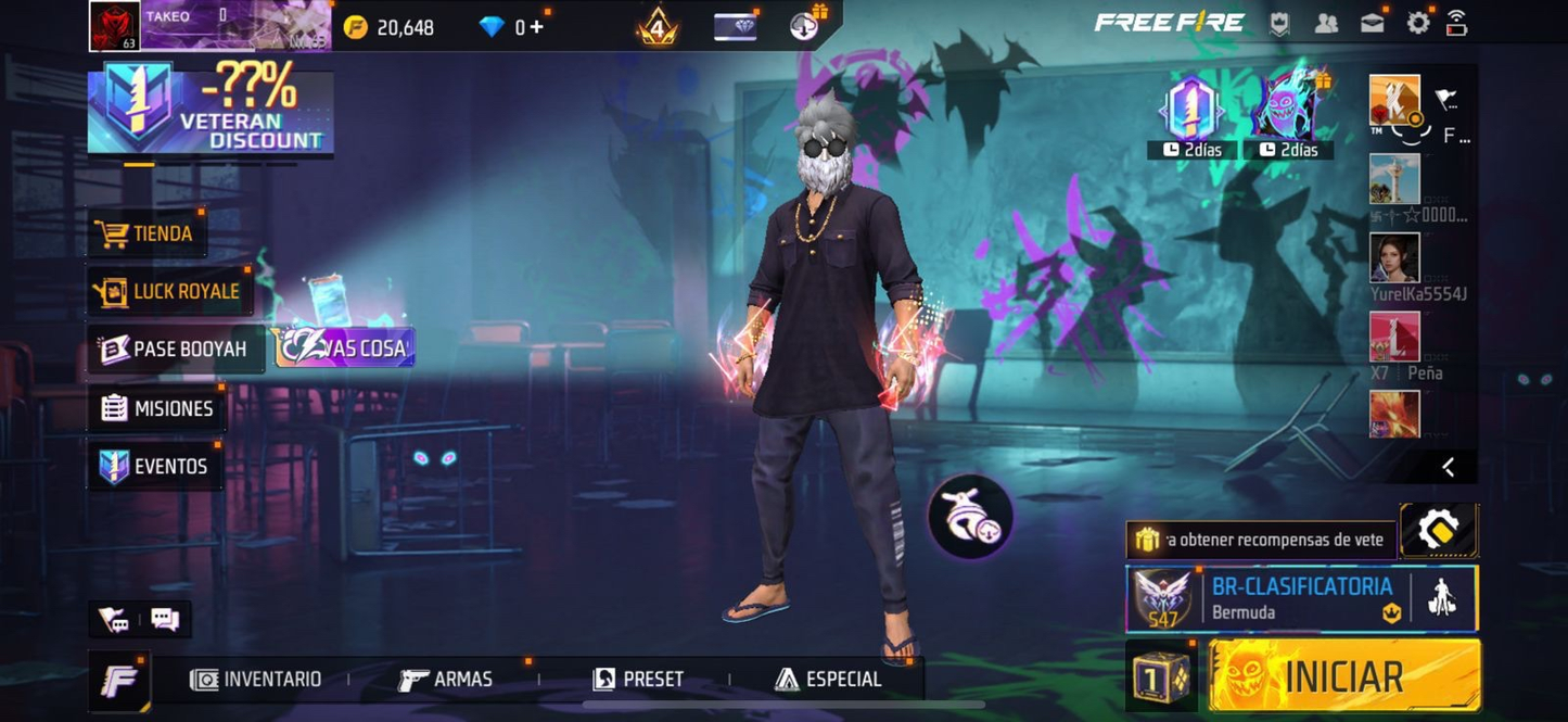 076 CUENTA DE FREE FIRE CON 5 EVOS CON BUENOS NIVELES NVL 4 LA MAYORÍA!!TIENE MAS DE 290 PECHOS ENTRE ELLOS SKIN DE INCUBADORAS BUENOS PASES ENTRE ELLOS GOLPE ESPECTRAL!!Y MUCHO MÁS !!