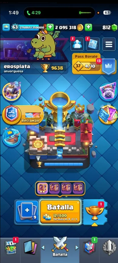 230 MINI GRIAL CLASH! 9638 COPAS! 40 CARTAS AL 15 ÉLITES! 65 CARTAS AL 14! 177 EMOTES DE LOS MÁS EXCLUSIVOS! 12 TORRES! INSIGNIA DE 8 AÑOS! +2M DE MONEDAS Y 812 GEMAS! (4899mx) @everyone 🔥