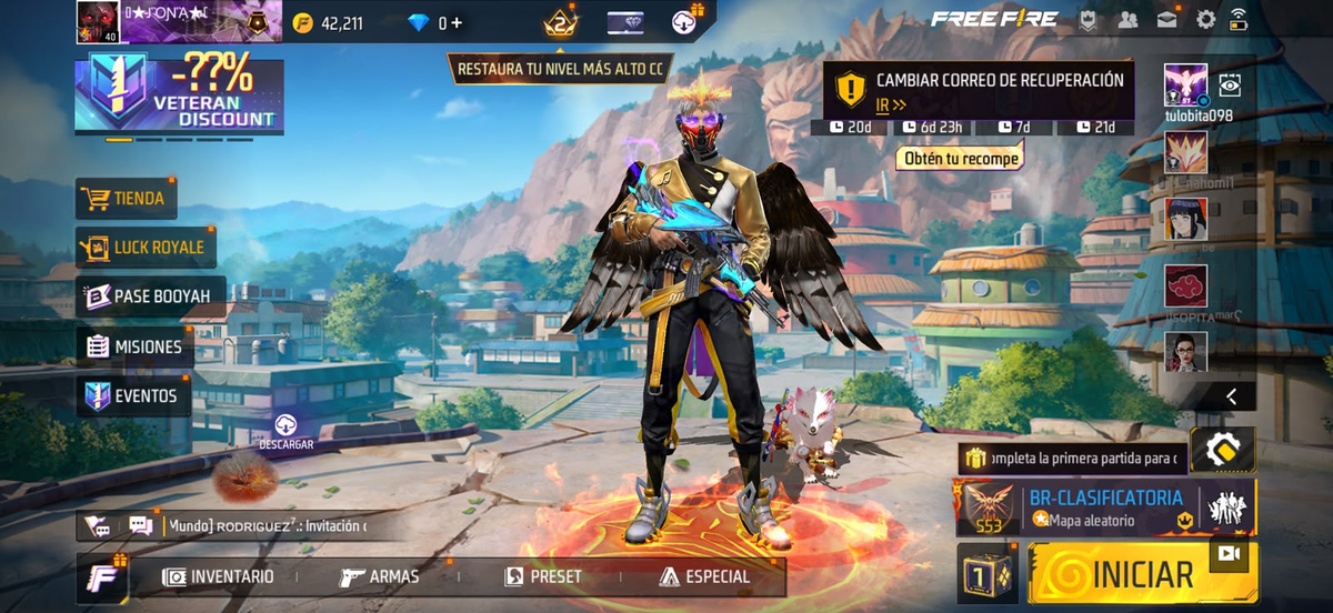 🔥 Cuenta Free Fire