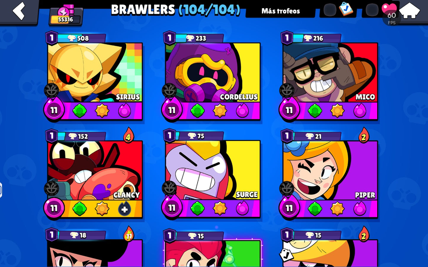 ⚡ Cuenta Brawl Stars