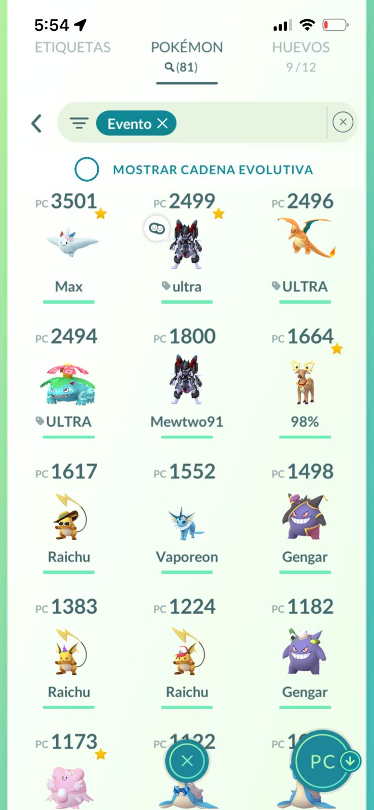 ⚡ Cuenta Pokémon
