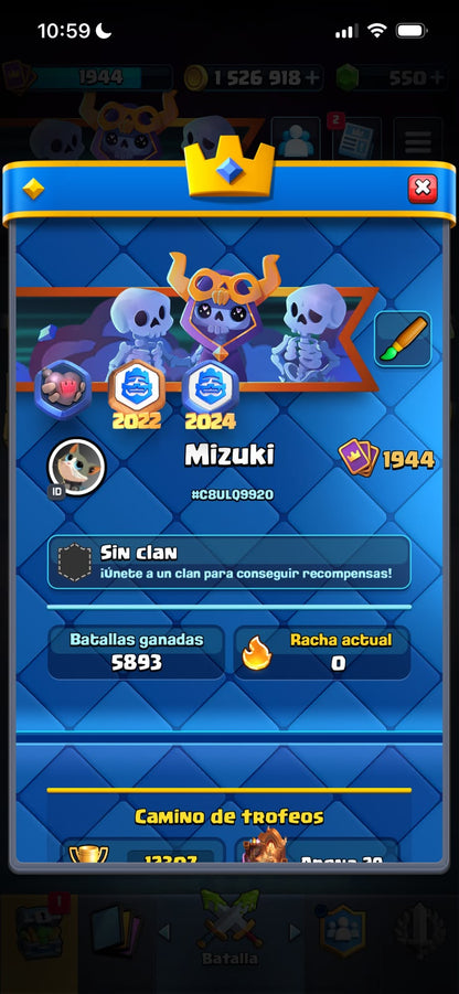 👑 Cuenta Clash Royale