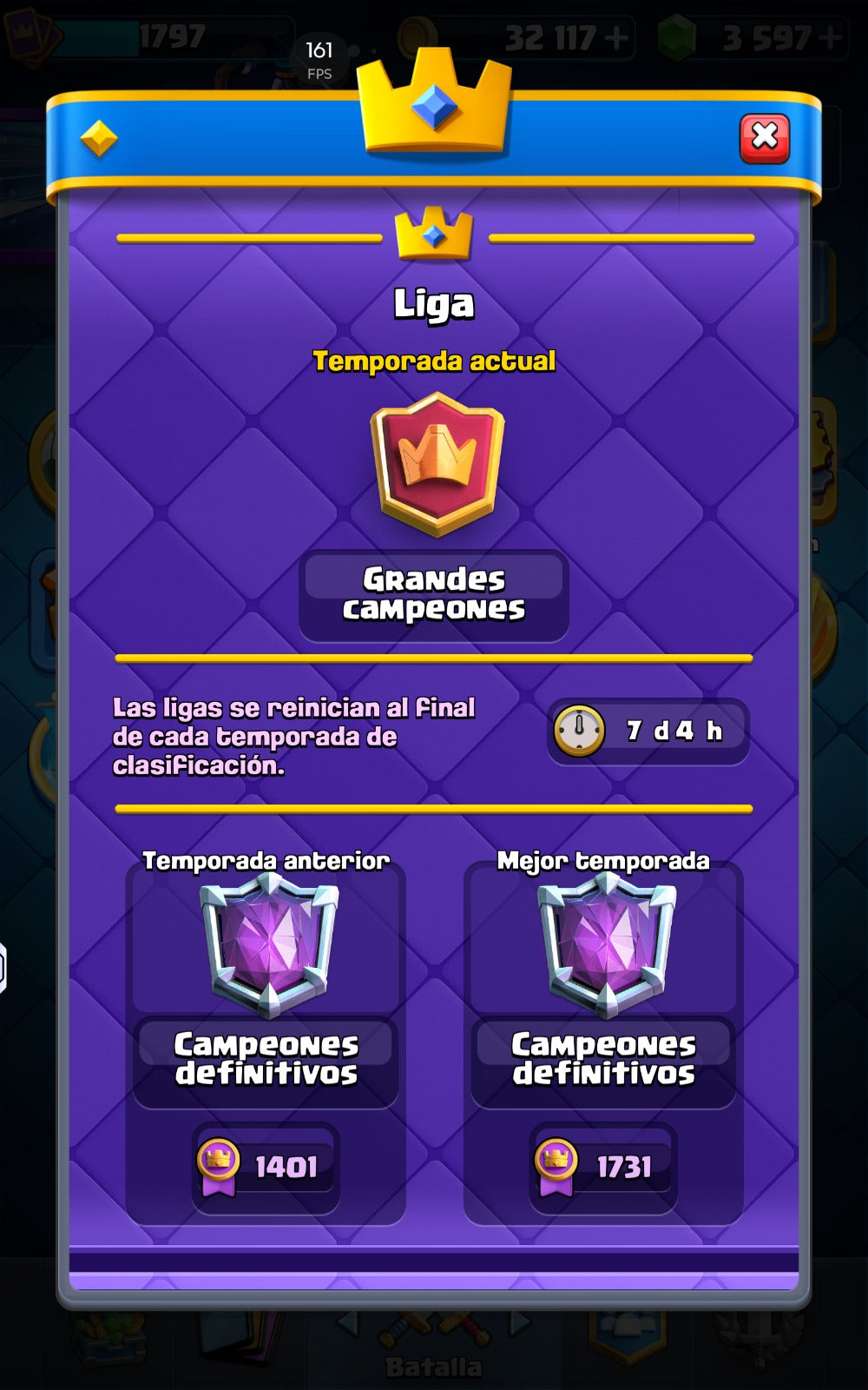 👑 Cuenta Clash Royale