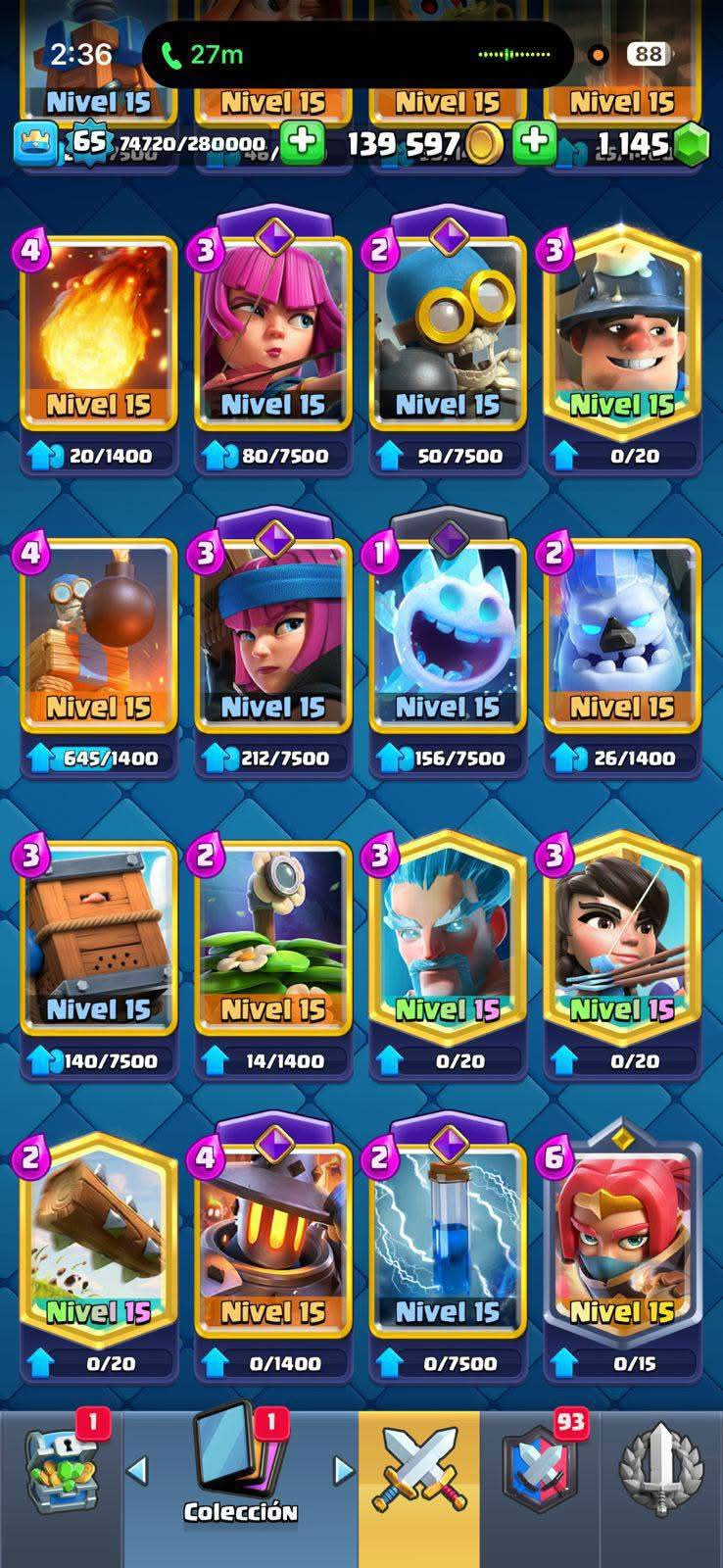 👑 Cuenta Clash Royale