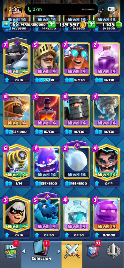 👑 Cuenta Clash Royale