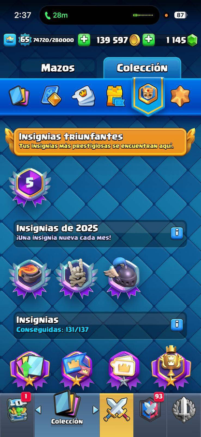 👑 Cuenta Clash Royale
