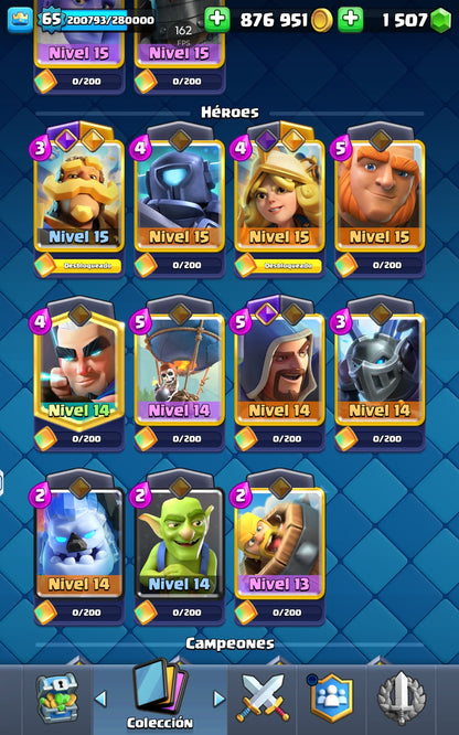 👑 Cuenta Clash Royale