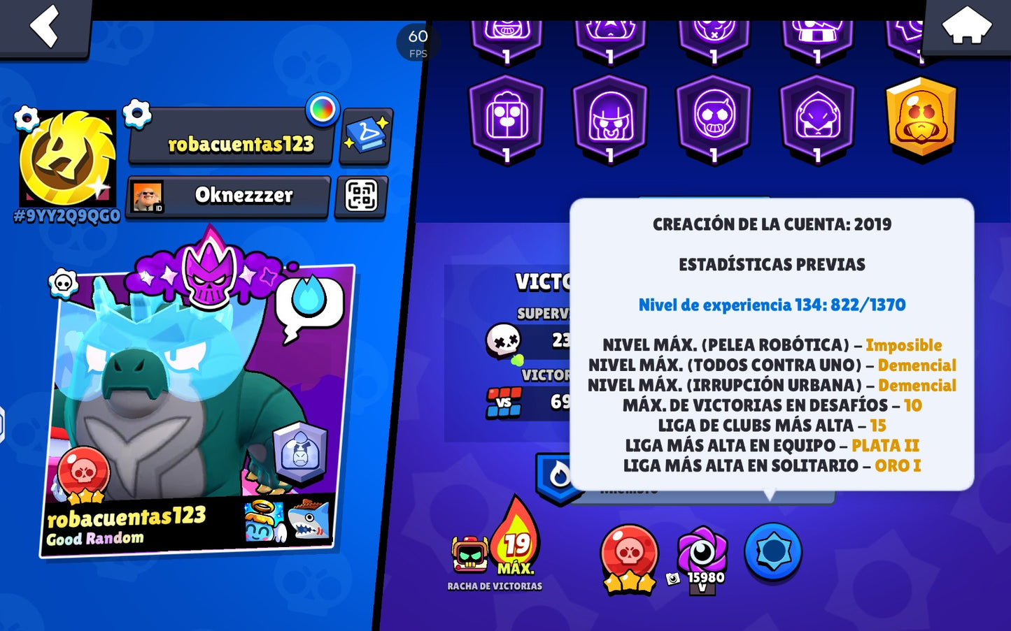 ⚡ Cuenta Brawl Stars