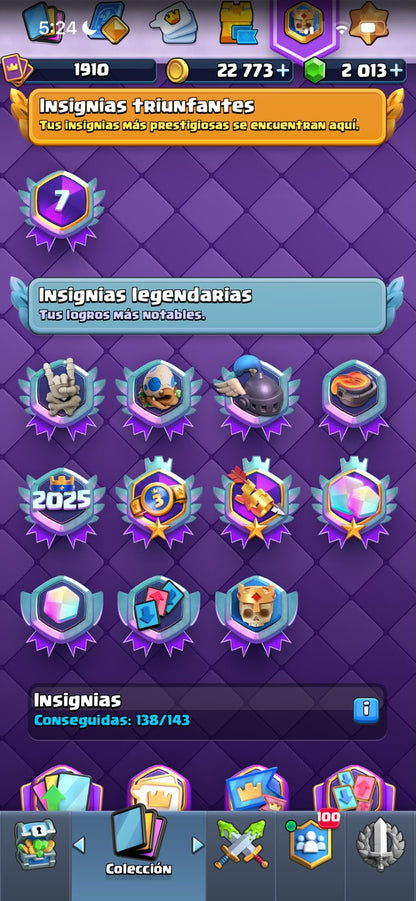 👑 Cuenta Clash Royale