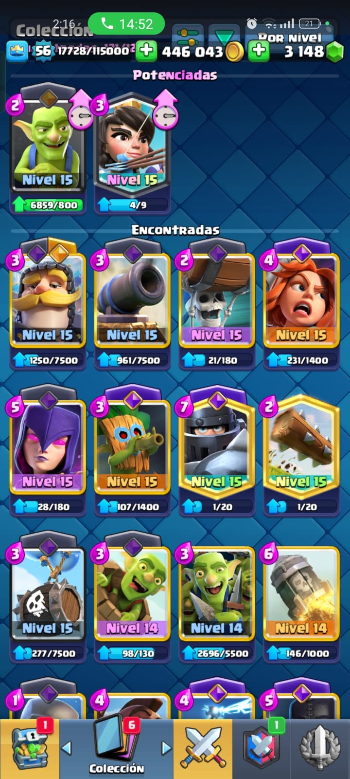 494 CLASH! CUENTA CON 10586 COPAS! 11 CARTAS AL NIVEL 15! 20 CARTAS AL NIVEL 14! UNA CARTA HÉROE! 11 CARTAS EVOLUTIVAS DESBLOQUEADAS! 91 EMOTES! 9 TORRES! INSIGNIA DE 4 AÑOOS! (749 MX) @everyone