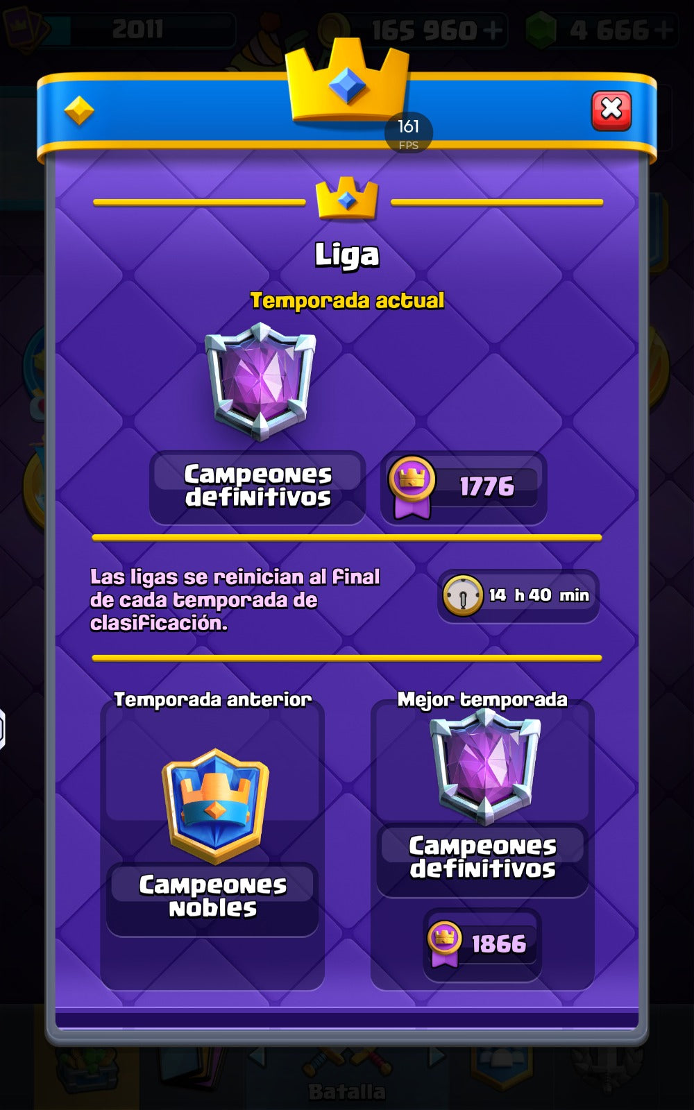 👑 Cuenta Clash Royale