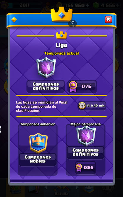 👑 Cuenta Clash Royale