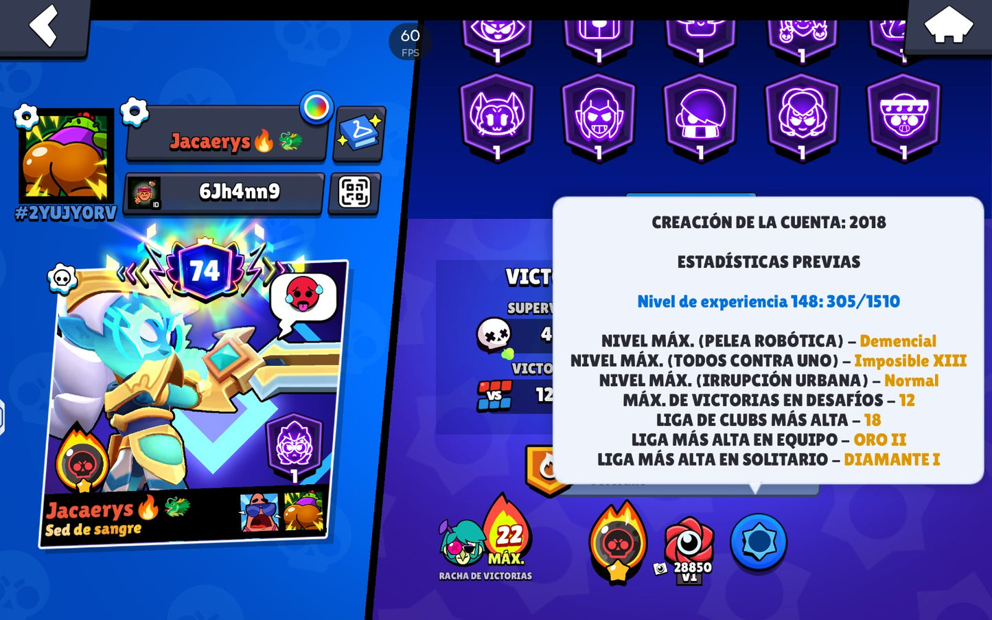 ⚡ Cuenta Brawl Stars
