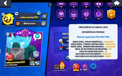 ⚡ Cuenta Brawl Stars