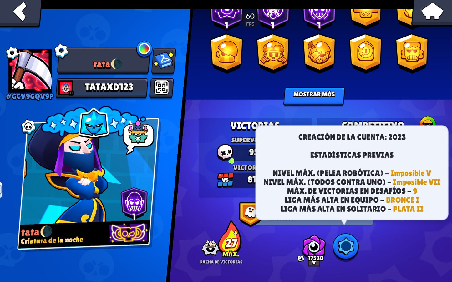⚡ Cuenta Brawl Stars