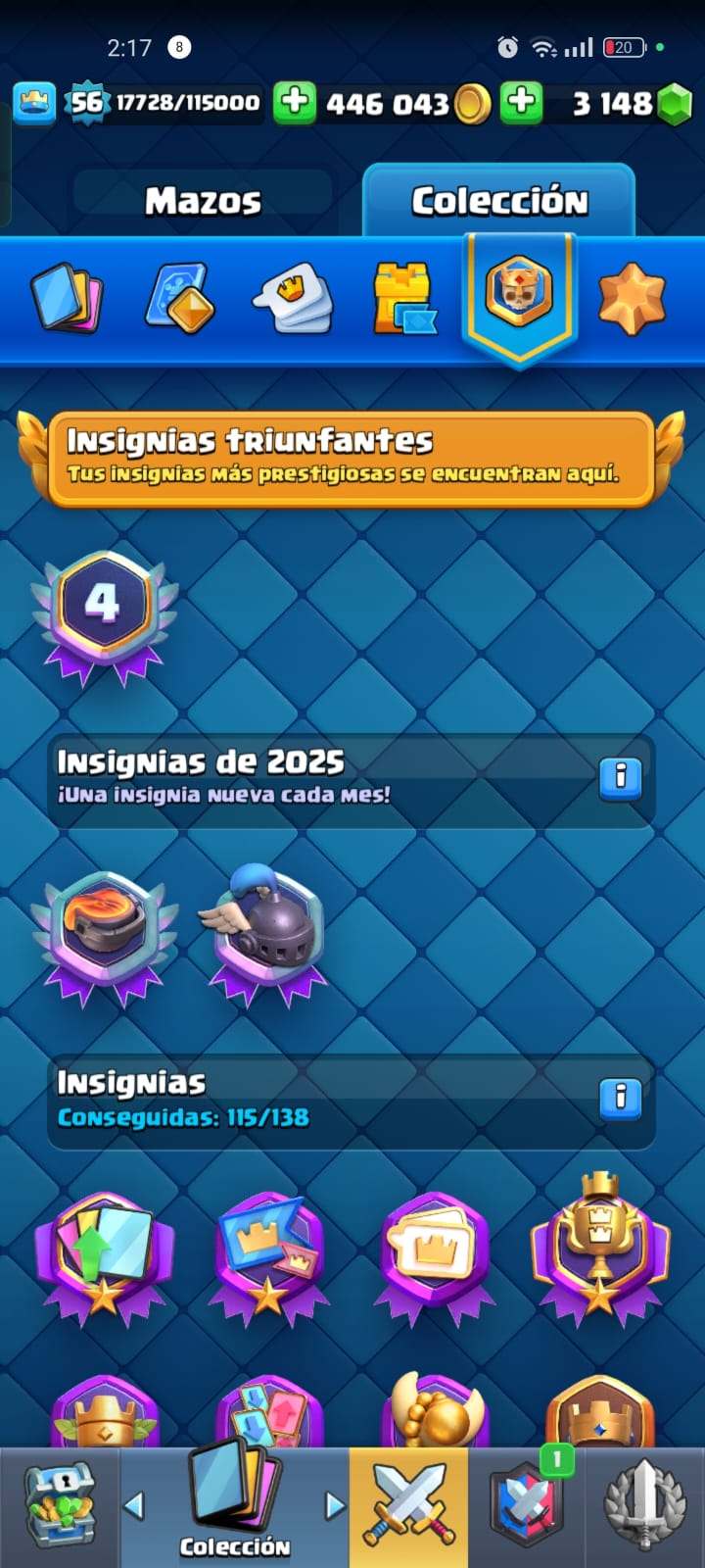 494 CLASH! CUENTA CON 10586 COPAS! 11 CARTAS AL NIVEL 15! 20 CARTAS AL NIVEL 14! UNA CARTA HÉROE! 11 CARTAS EVOLUTIVAS DESBLOQUEADAS! 91 EMOTES! 9 TORRES! INSIGNIA DE 4 AÑOOS! (749 MX) @everyone