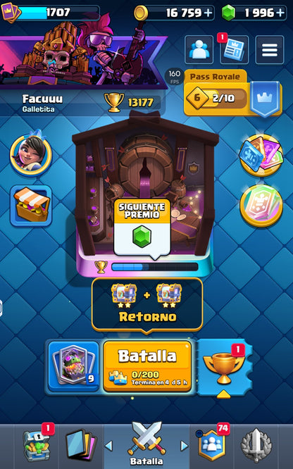 👑 Cuenta Clash Royale