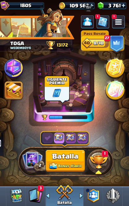👑 Cuenta Clash Royale