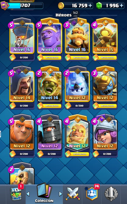 👑 Cuenta Clash Royale
