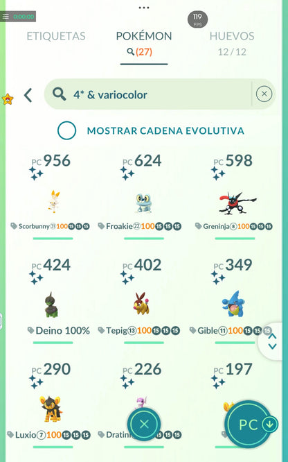 ⚡ Cuenta Pokémon