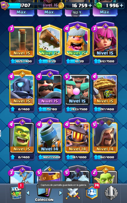 👑 Cuenta Clash Royale
