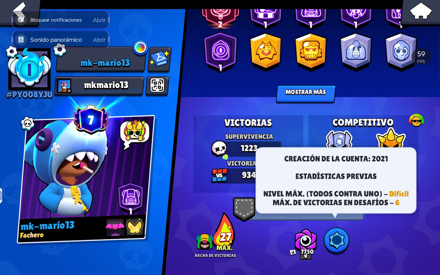 ⚡ Cuenta Brawl Stars