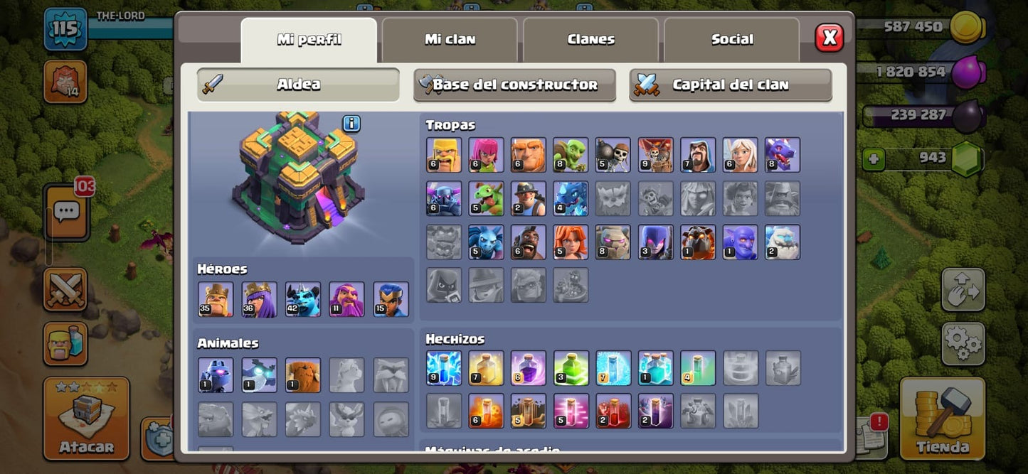 🏰 Cuenta Clash of Clans