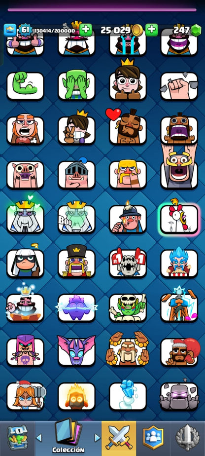 496 CLASH! CUENTA CON 10378 COPAS! 3 CARTAS AL NIVEL 16! 13 CARTAS AL NIVEL 15! 9 CARTAS AL NIVEL 14! 1 CARTA HÉROE Y 11 CARTAS EVOLUTIVAS! 112 EMOTES DE LOS MAS PEDIDOS! 10 TORRES! INSIGNIA DE 3 AÑOS! (849  Mx) @everyone