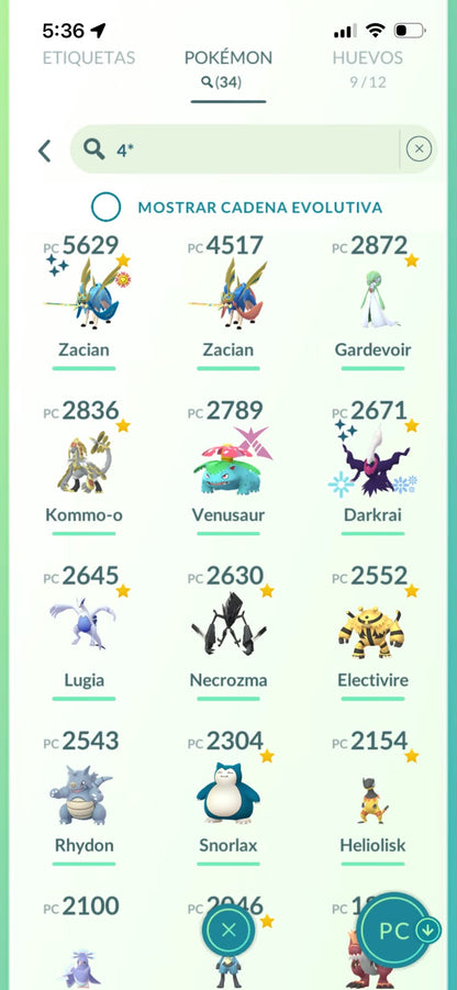 ⚡ Cuenta Pokémon