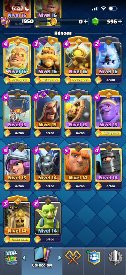 👑 Cuenta Clash Royale