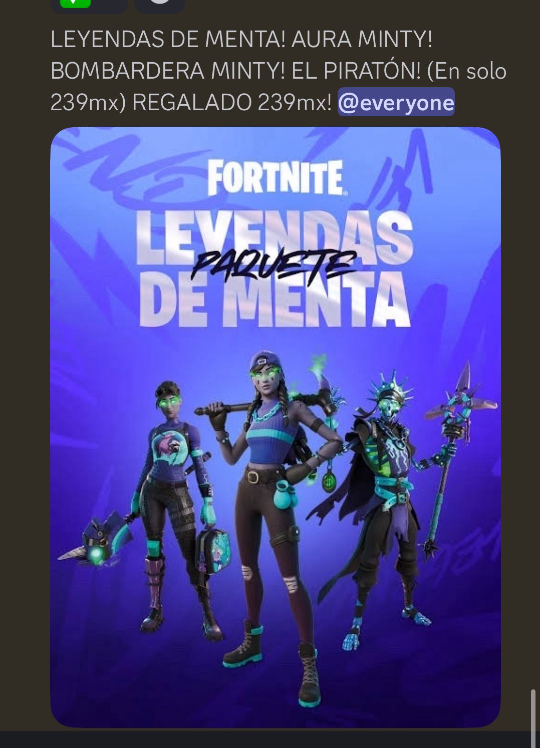 Paquete minty