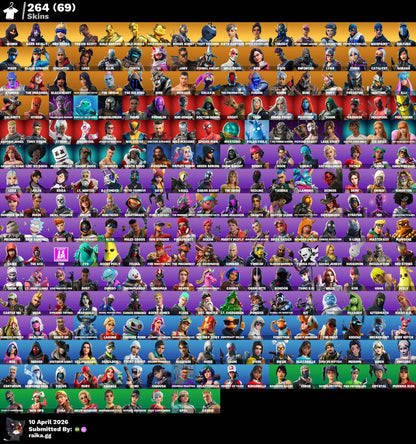 SANTO GRIAL ORIGINAL! IKONIK! TRAVIS! Dark Skully! STW pavos fundador para FARMEAR pavos! Hacha de kratos! Xbox Pc Nintendo! (Es la cuenta que uso en directos) everyone
