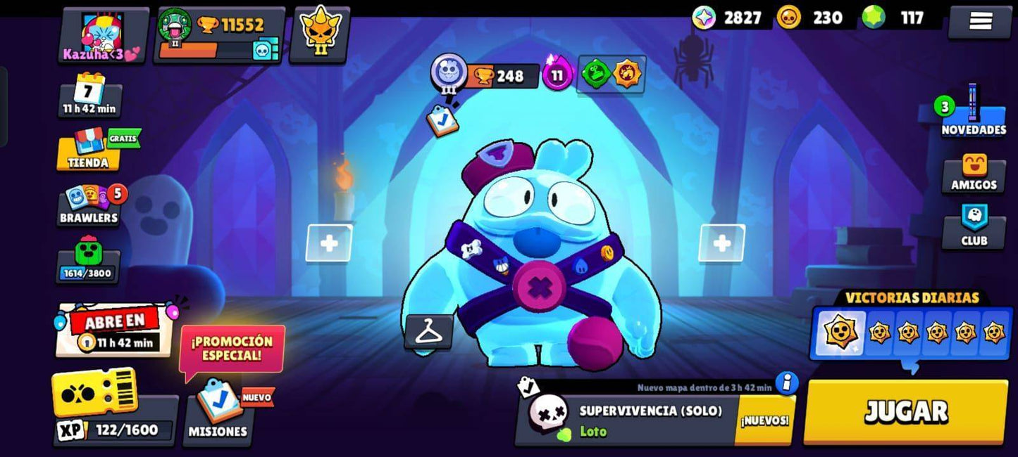 032 BRAWL CON 11552 COPAS! 6 BRAWLERS CON HIPERCARGA! 12 BRAWLERS CON FUERZA MÁXIMA! 66/95 BRAWLERS DESBLOQUEADOS! 6149 GEMAS ESTELARES! 4 ATUENDOS LEGENDARIOS DESBLOQUEADOS!!! (499 MX) @everyone