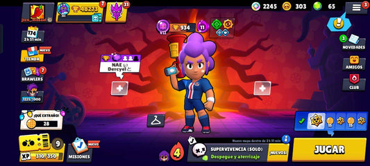 046 BRAWL! 48273 COPAS! 45 BRAWLERS CON HIPERCARGA! 5 BRAWLERS CON FUERZA MÁXIMA! 6 ASPECTOS LEGENDARIOS! 7 ASPECTOS DE HIPERCARGA! MUCHOS GADGETS! 95/96 BRAWLERS DESBLOQUEADOS! (1499 MX) @everyone