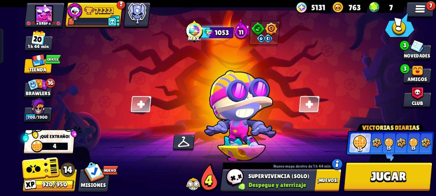 048 BRAWLERS! MINI GRIAL!!! 🏆 72221 COPAS! 55 BRAWLERS CON HIPERCARGA! 17 BRAWLERS CON FUERZA MÁXIMA! 6 ASPECTOS LEGENDARIOS! 3 ASPECTOS DE HIPERCARGA! HABILIDADES ESTELARES! (2299 MX) @everyone