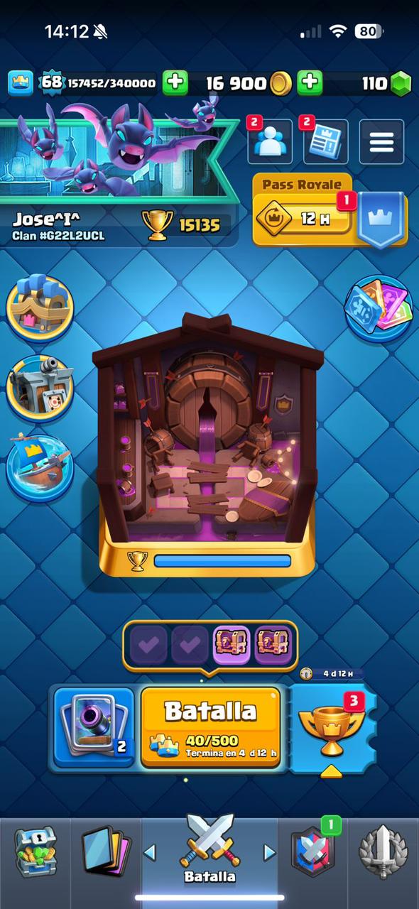 303 CLASH! MEGA GRIAL! 15,135 COPAS! LIGA COMPETITIVA 7! 2 CARTAS AL 16 MAX! 40 CARTAS AL 15! 51 CARTAS AL 14! 125 EMOTES BUENISIMOS INCLUYENDO OG! 12 TORRES! INSIGNIA DE 5 AÑOS! (2399mx) @everyone 🔥