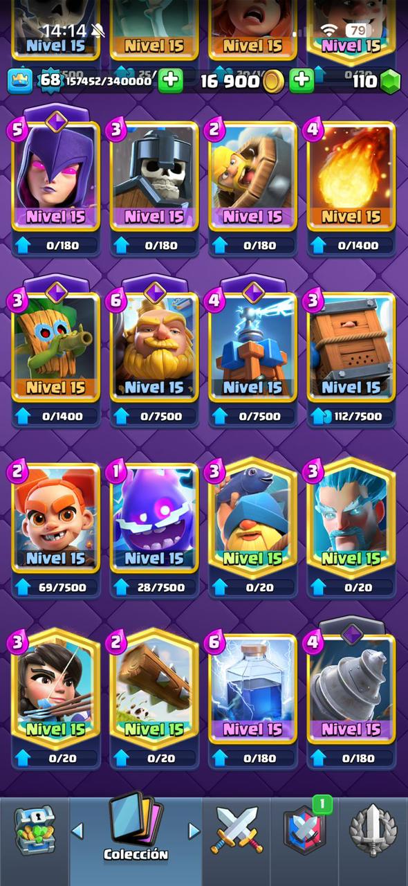 303 CLASH! MEGA GRIAL! 15,135 COPAS! LIGA COMPETITIVA 7! 2 CARTAS AL 16 MAX! 40 CARTAS AL 15! 51 CARTAS AL 14! 125 EMOTES BUENISIMOS INCLUYENDO OG! 12 TORRES! INSIGNIA DE 5 AÑOS! (2399mx) @everyone 🔥