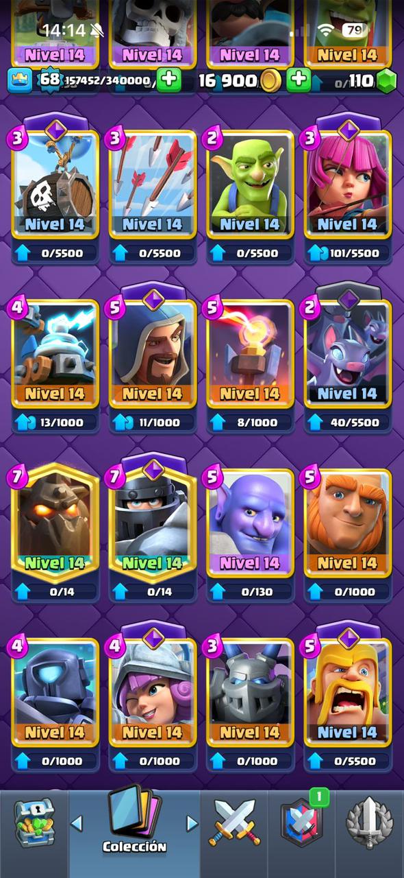 303 CLASH! MEGA GRIAL! 15,135 COPAS! LIGA COMPETITIVA 7! 2 CARTAS AL 16 MAX! 40 CARTAS AL 15! 51 CARTAS AL 14! 125 EMOTES BUENISIMOS INCLUYENDO OG! 12 TORRES! INSIGNIA DE 5 AÑOS! (2399mx) @everyone 🔥