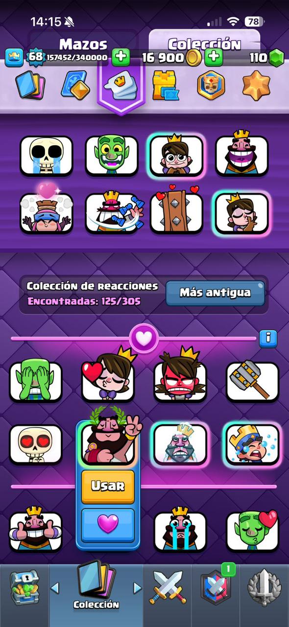 303 CLASH! MEGA GRIAL! 15,135 COPAS! LIGA COMPETITIVA 7! 2 CARTAS AL 16 MAX! 40 CARTAS AL 15! 51 CARTAS AL 14! 125 EMOTES BUENISIMOS INCLUYENDO OG! 12 TORRES! INSIGNIA DE 5 AÑOS! (2399mx) @everyone 🔥