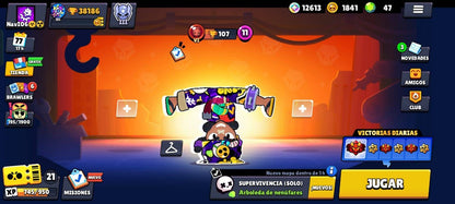 340 CLASH! CUENTITA CON 9581 COPAS! 1 CARTA AL NIVEL 15! 13 CARTAS AL NIVEL 14! 1 EVOLUTIVA Y 1 CARTA HÉROE DESBLOQUEADAS! 63 EMOTES! INSIGNIA DE 9 AÑOS! ADEMAAAS TRAE UNA DE BRAWL CON 38186 COPAS! 32 BRAWLERS CON HIPERCARGA! 4 BRAWLERS CON FUERZA...