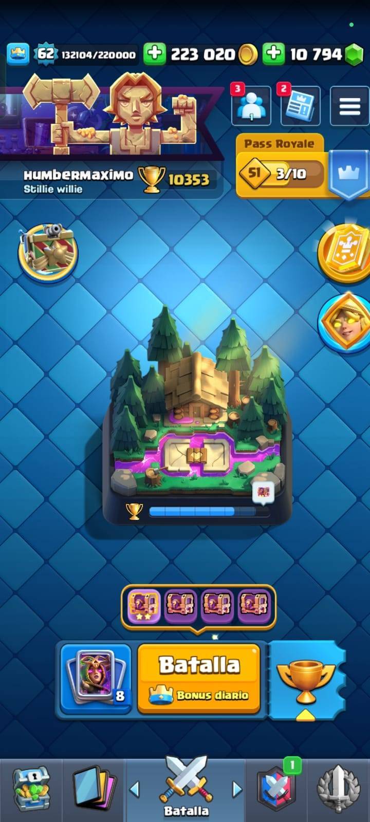 345 CLASH! 4 CARTAS AL NIVEL 16! 9 CARTAS AL NIVEL 15! 40 CARTAS AL NIVEL 14! 16 CARTAS EVOLUTIVAS! 1 CARTA HÉROE! 68 EMOTES! 14 TORRES! INSIGNIA DE 4 AÑOS! (2599 Mx) @everyone