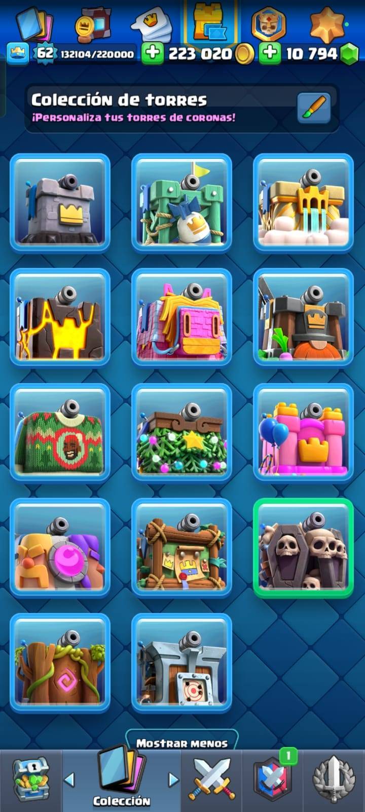 345 CLASH! 4 CARTAS AL NIVEL 16! 9 CARTAS AL NIVEL 15! 40 CARTAS AL NIVEL 14! 16 CARTAS EVOLUTIVAS! 1 CARTA HÉROE! 68 EMOTES! 14 TORRES! INSIGNIA DE 4 AÑOS! (2599 Mx) @everyone