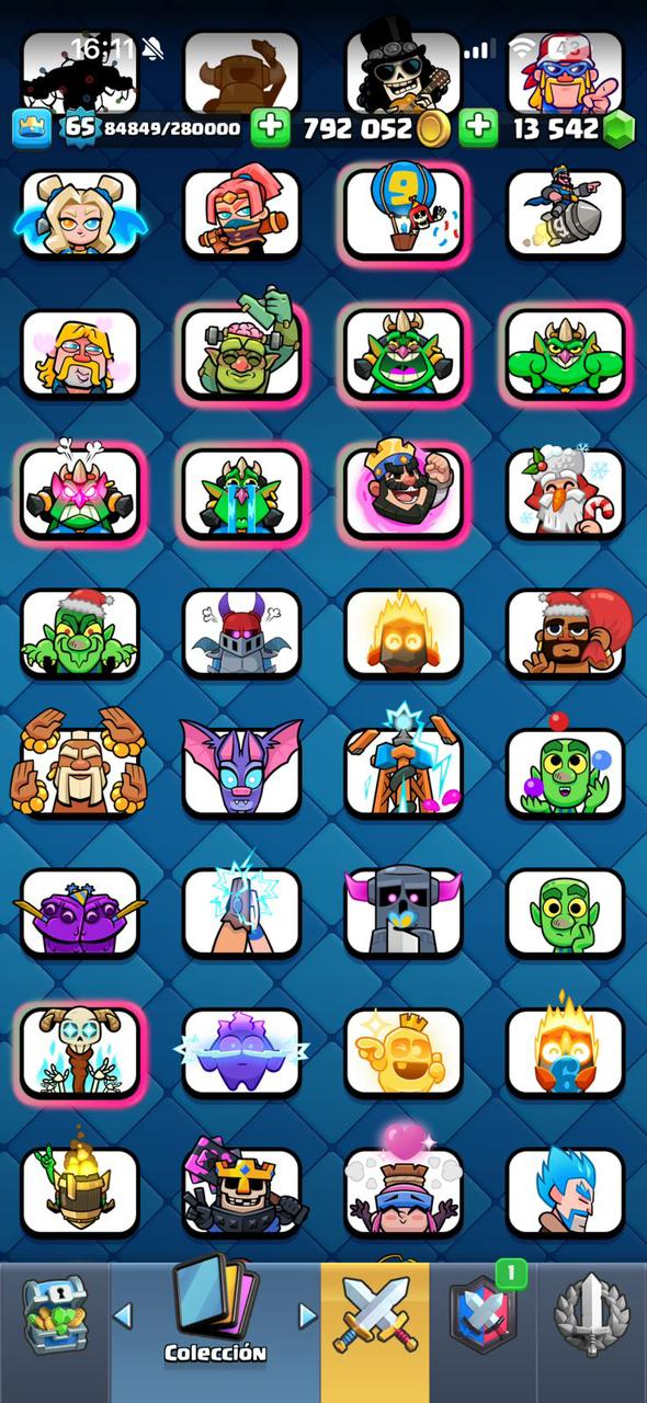 404 CLASH! CUENTA MUY BUENA! 10,183 COPAS! 4 CARTAS AL 16 MAX! 9 CARTAS AL 15! 82 CARTAS AL 14! 1 HÉROE! 12 CARTAS EVOLUTIVAS! 69 EMOTES MUY PEDIDOS! 10 TORRES! INSIGNIA DE 8 AÑOS! +700K MONEDAS! +13K GEMAS! (1699mx) @everyone