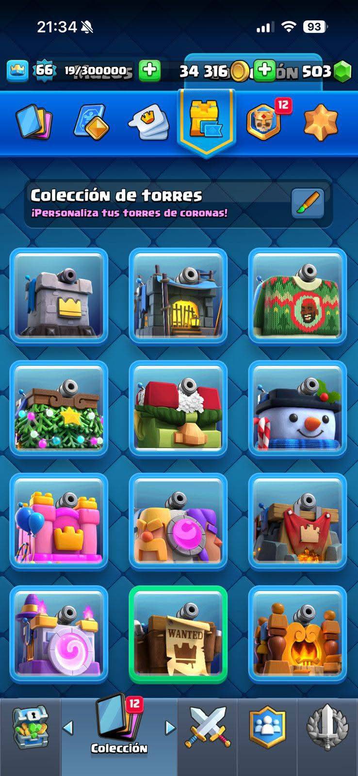 416 CLASH! MINI GRIAL! 10,530 COPAS! LIGA 2 COMPETITIVA! 4 CARTAS AL 16 MAX! 19 CARTAS AL 15! 49 CARTAS AL 14! 2 HÉROES! 27 CARTAS EVOLUTIVAS! 133 EMOTES MUY PEDIDOS Y EXCLUSIVOS! 23 TORRES! INSIGNIA DE 4 AÑOS! (1899mx) @everyone