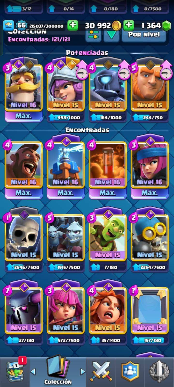 428 CLASH! CUENTA CON 11612 COPAS! 5 CARTAS AL NIVEL 16! 20 CARTAS AL NIVEL 15! 61 CARTAS AL NIVEL 14! 1 CARTA HÉROE! 23 CARTAS CON EVOLUTIVAS! 180 EMOTES! 21 TORRES! MUCHÍSIMOS BANNERS EXCLUSIVOS DE PASES!! INSIGNIA DE 5 AÑOS! (1799mx) @everyone