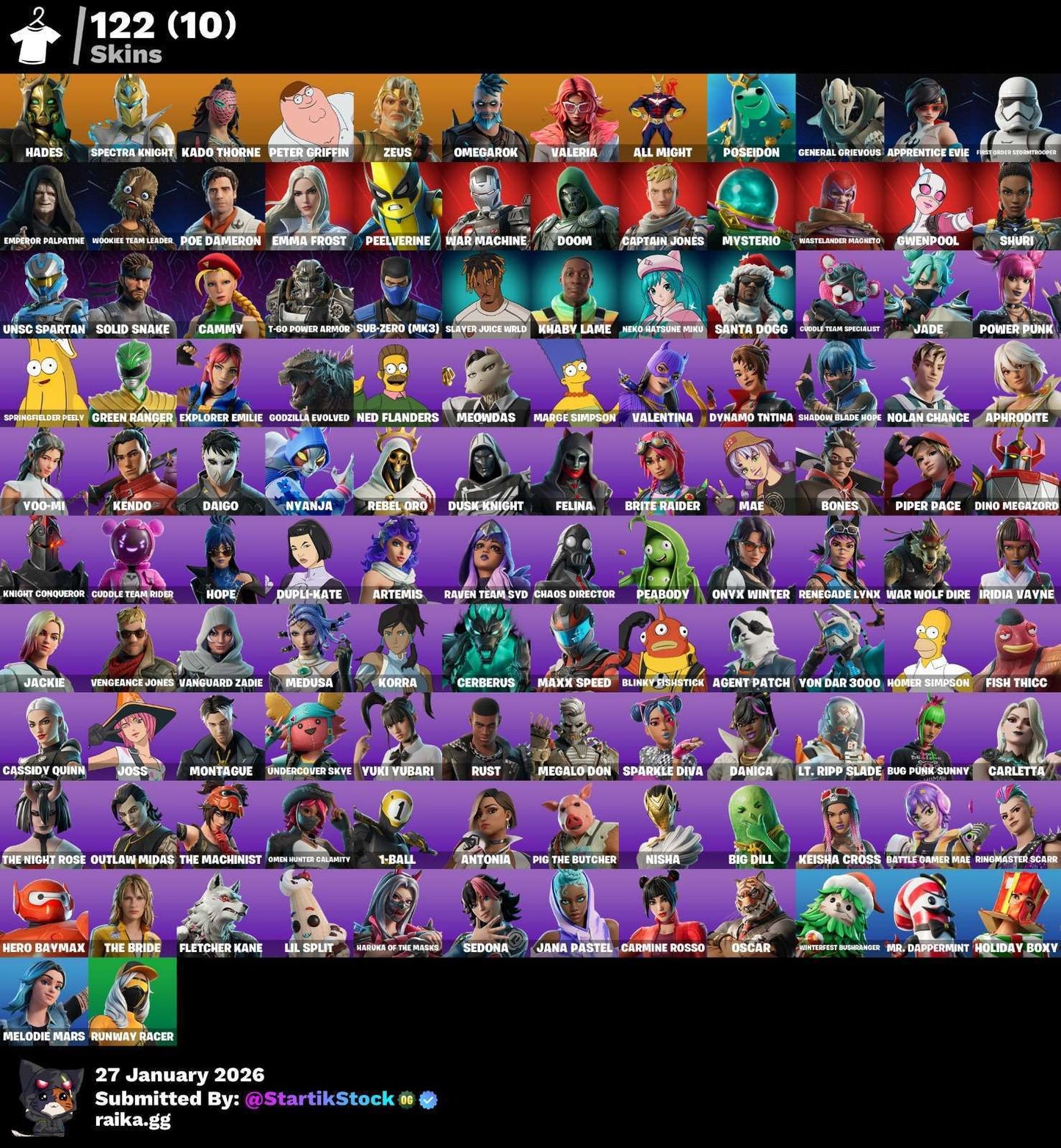 HADES! ZEUS! PETER GRIFIN! SPECTRA KNIGHT! SKINS STAR WARS! DOOM! PASE MARVEL! CAMMY! SUB-ZERO! IDOLS! (549 MX) @everyone